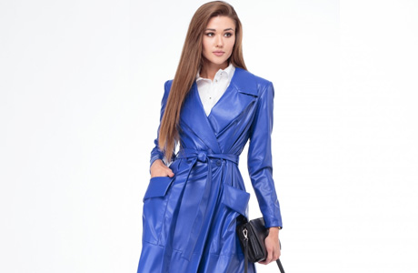 пальто из кожи