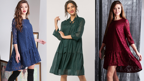 Мини-платье свободного кроя