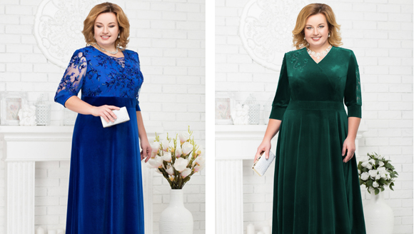 Платья из бархата