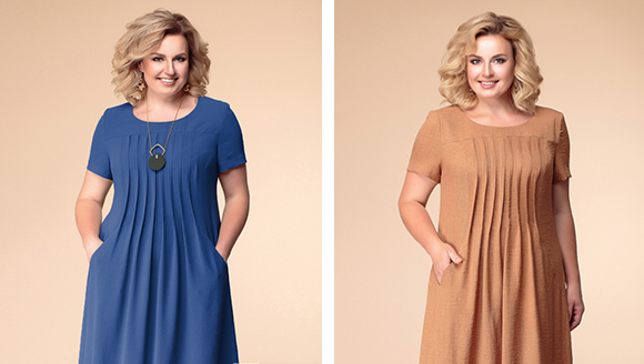 Платья со складками