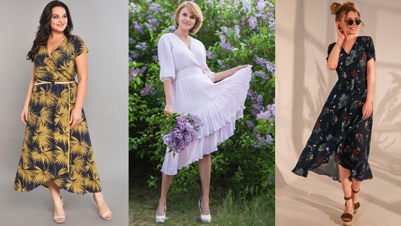 Платье с запахом