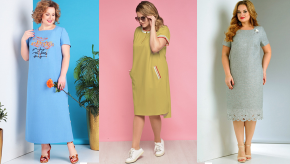 Платье прямого кроя