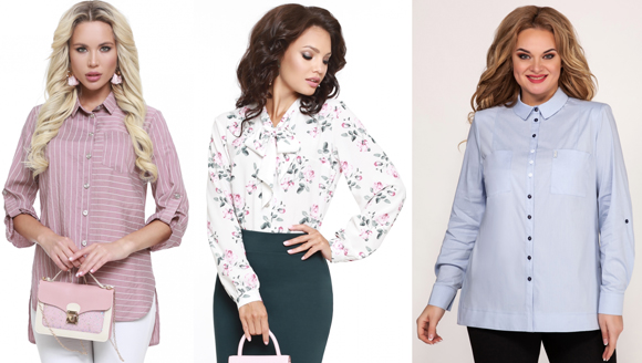 женские блузки и рубашки