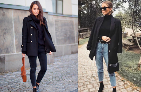 Пальто длиной до колена