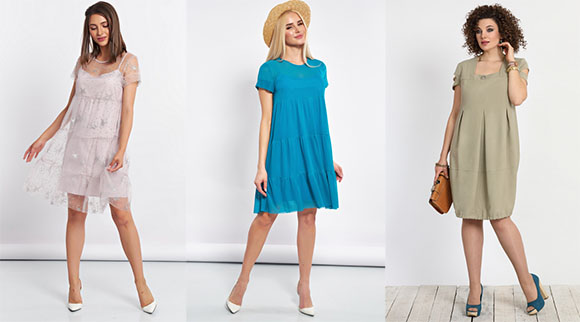 Платья для девушек с фигурой яблоко