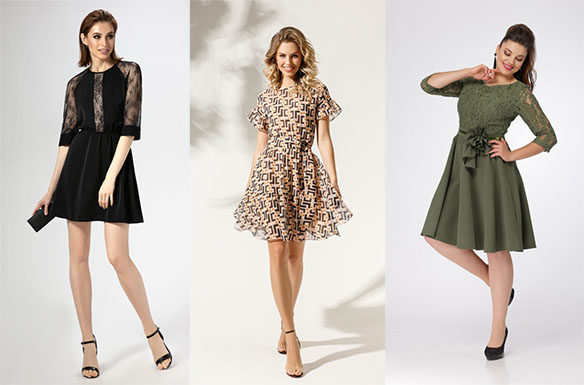 Приталенные платья для невысоких девушек