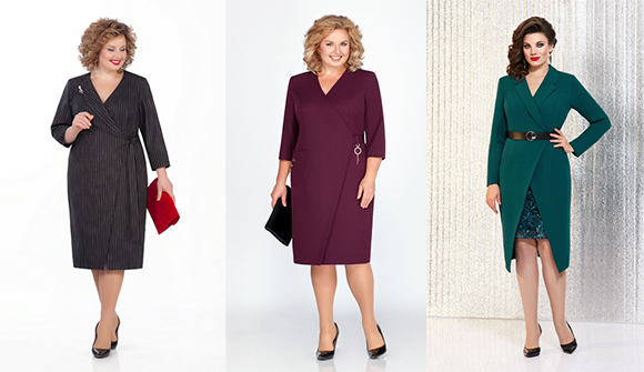 Нарядные платья с запахом