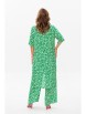 Брючный костюм артикул: 1127.1 зеленый (принт) от Anastasia - вид 2