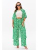 Брючный костюм артикул: 1127.1 зеленый (принт) от Anastasia - вид 3