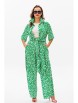 Брючный костюм артикул: 1127.1 зеленый (принт) от Anastasia - вид 12
