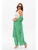 Брючный костюм артикул: 1127.1 зеленый (принт) от Anastasia - вид 13