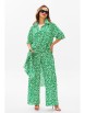 Брючный костюм артикул: 1127.1 зеленый (принт) от Anastasia - вид 16