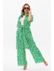 Брючный костюм артикул: 1127.1 зеленый (принт) от Anastasia - вид 18