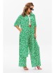 Брючный костюм артикул: 1127.1 зеленый (принт) от Anastasia - вид 20