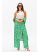 Брючный костюм артикул: 1127.1 зеленый (принт) от Anastasia - вид 5