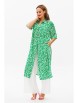 Брючный костюм артикул: 1128 зеленый (принт)/молочный от Anastasia - вид 16