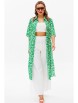 Брючный костюм артикул: 1128 зеленый (принт)/молочный от Anastasia - вид 17