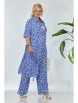 Брючный костюм артикул: 1127.1 синий (принт) от Anastasia - вид 8