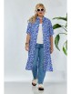 Брючный костюм артикул: 1129 синий (принт)/белый от Anastasia - вид 14