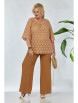 Брючный костюм артикул: 1132 пшеничный/охра от Anastasia - вид 14