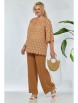 Брючный костюм артикул: 1132 пшеничный/охра от Anastasia - вид 6