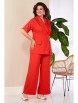 Брючный костюм артикул: 997.2 красный от Anastasia - вид 4
