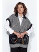 Жилет артикул: 1166 клетка/черный от Anastasia - вид 5