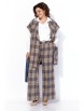 Брючный костюм артикул: 1172 песочный-деним (клетка) от Anastasia - вид 14
