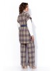 Брючный костюм артикул: 1172 песочный-деним (клетка) от Anastasia - вид 5