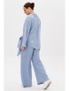 Брючный костюм артикул: 1206 голубой меланж/полоска от Anastasia - вид 4