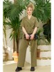 Брючный костюм артикул: К997 олива от Anastasia - вид 4