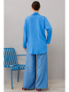 Брючный костюм артикул: 1210 василек/деним от Anastasia - вид 2