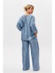 Брючный костюм артикул: 1228 голубой жемчуг от Anastasia - вид 2