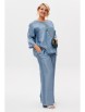 Брючный костюм артикул: 1228 голубой жемчуг от Anastasia - вид 9