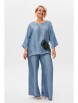 Брючный костюм артикул: 1228 голубой жемчуг от Anastasia - вид 10