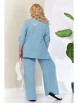 Брючный костюм артикул: 1102.1 голубой от Anastasia - вид 2