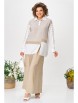 Брючный костюм артикул: 1242 молочно-бежевый от Anastasia - вид 13