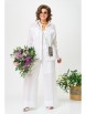 Брючный костюм артикул: 1239 белый от Anastasia - вид 1