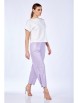 Брючный костюм артикул: 979 молоко/лаванда от Anastasia - вид 8