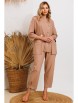 Брючный костюм артикул: 1202 кофейный от Anastasia - вид 6