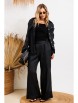 Брючный костюм артикул: 1239 черный от Anastasia - вид 2