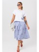 Юбочный костюм артикул: 1248.1 белый/голубой от Anastasia - вид 8