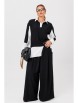 Брючный костюм артикул: 1242 черно-белый от Anastasia - вид 6
