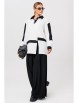 Брючный костюм артикул: 1242 бело-черный от Anastasia - вид 11