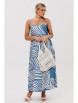 Сарафан артикул: 1244 бежево-голубой от Anastasia - вид 8