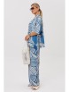 Брючный костюм артикул: 1245 бежево-голубой от Anastasia - вид 6