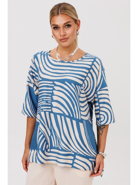 1259 бежево-голубой