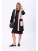 Плательный костюм артикул: 1276 черный/черный+молочный+беж от Anastasia - вид 13