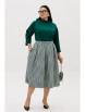 Юбочный костюм артикул: 1304 изумрудный/гусиная лапка от Anastasia - вид 9