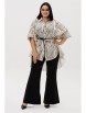 Брючный костюм артикул: 1260.2 молочный/черный от Anastasia - вид 11